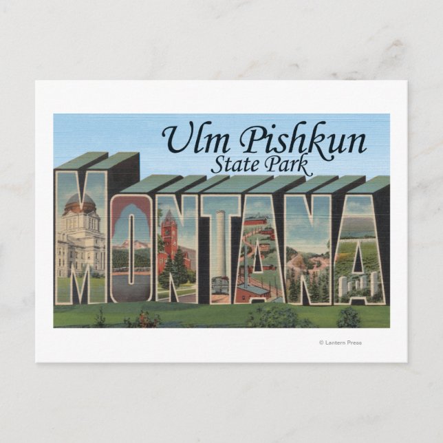 Ulm Pishkun State Park, Montana Postcard (Front)