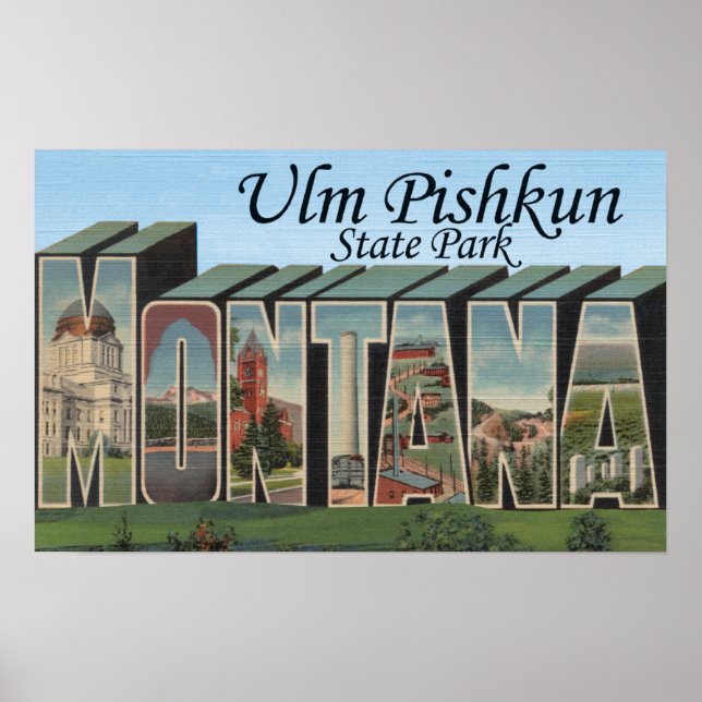 Ulm Pishkun State Park, Montana Poster (Front)