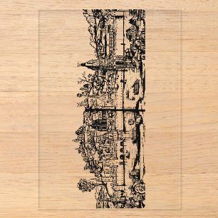 Ulm town in Baden-Württemberg in Germany Acrylic Invitations