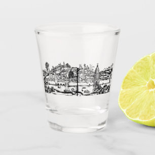 Ulm town in Baden-Württemberg in Germany Shot Glass