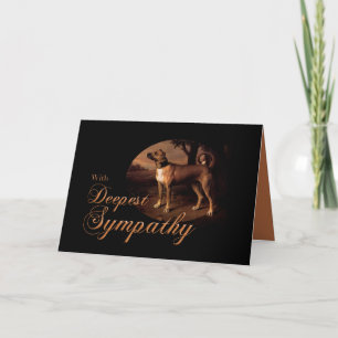 Ulmer Dog painting Dog Sympathy card