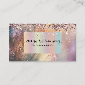 Ulrica Rose Glitter Halo Business Card