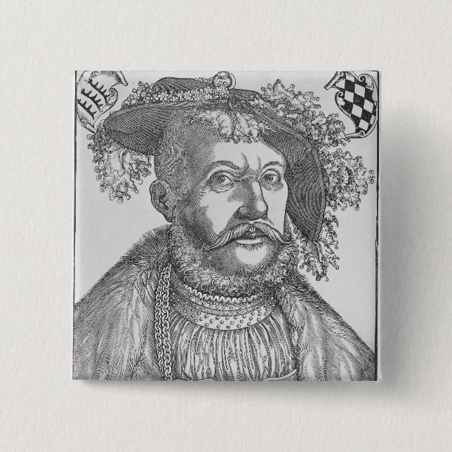 Ulrich, Duke of Wurttemberg 15 Cm Square Badge (Front)