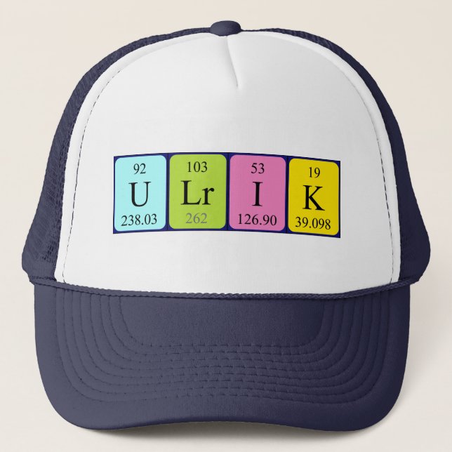 Ulrik periodic table name hat (Front)