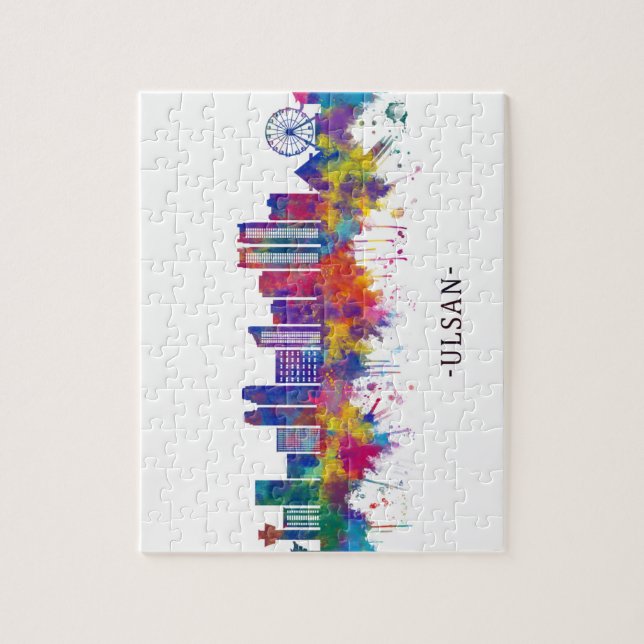 Ulsan South Korea Skyline Jigsaw Puzzle (Vertical)