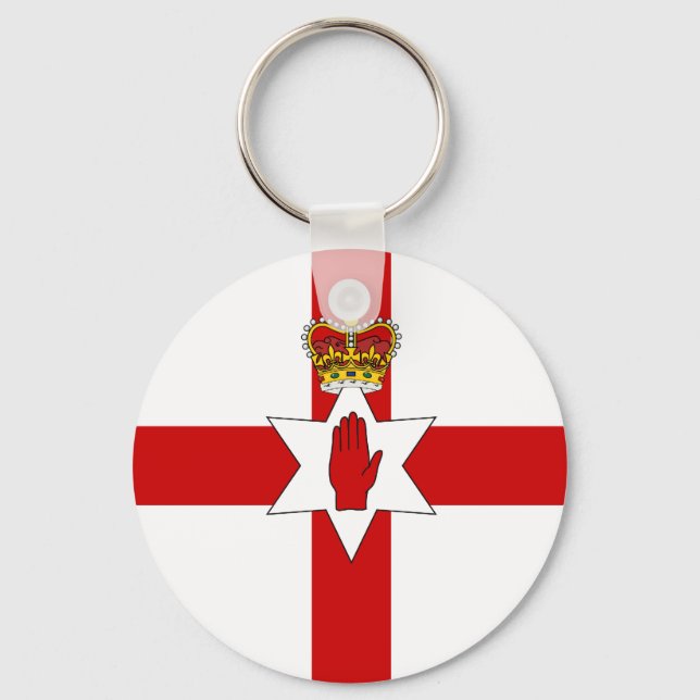 Ulster Banner Northern Ireland Flag Key Ring (Front)