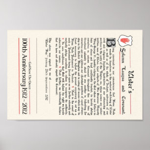 Ulster Covenant Poster