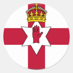 Ulster Flag Classic Round Sticker
