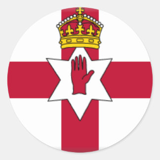 Ulster Flag Classic Round Sticker