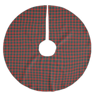 Ulster Red Tartan Plaid Brushed Polyester Tree Skirt