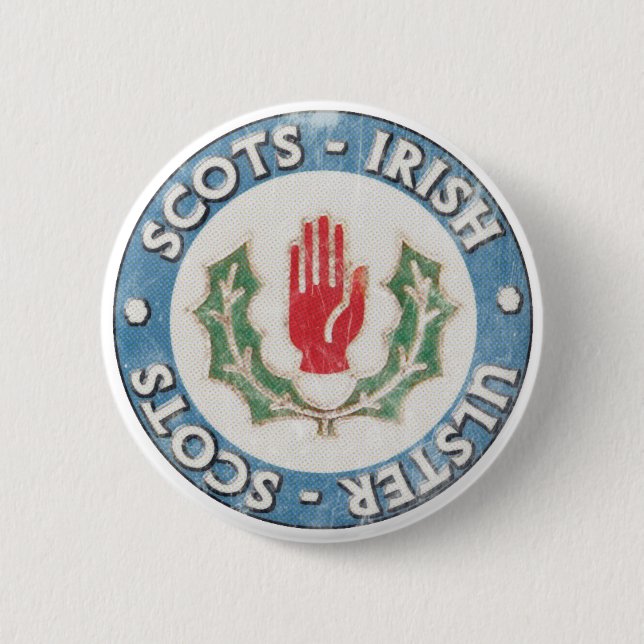 Ulster-Scots / Scots-Irish 6 Cm Round Badge (Front)