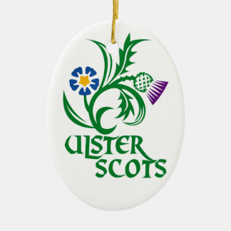 Ulster Scots (Scots-Irish) design. Ceramic Tree Decoration