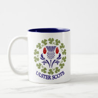 Ulster-Scots thistle & shamrock mug