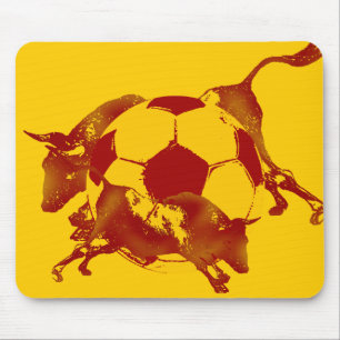 Ulta hot Spanish Running of the bulls soccer gifts Mouse Mat