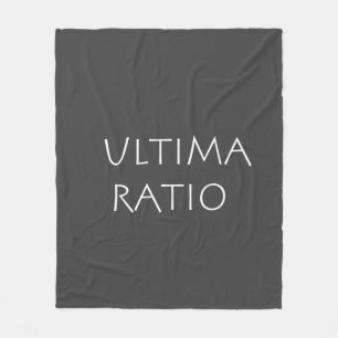 Ultima ratio fleece blanket