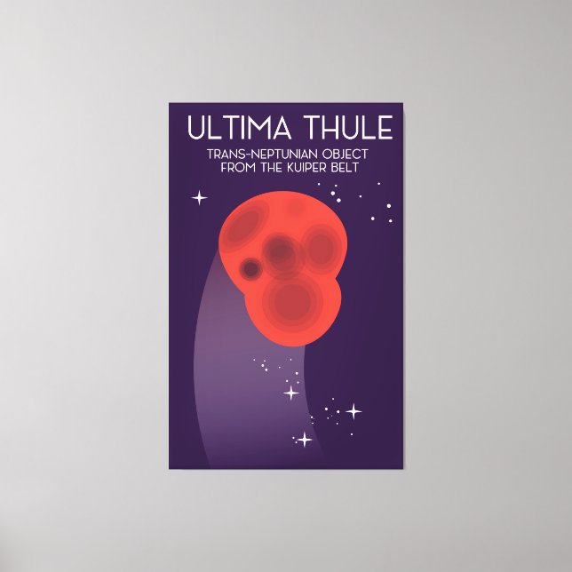 Ultima Thule Keiper Belt space art Canvas Print (Front)
