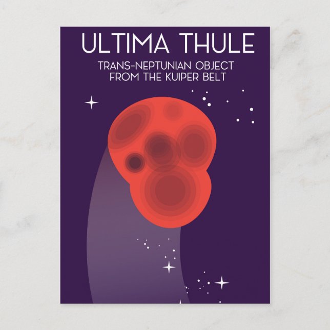 Ultima Thule Keiper Belt space art Postcard (Front)