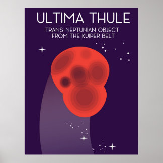 Ultima Thule Keiper Belt space art Poster