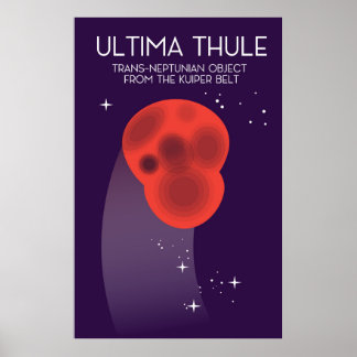 Ultima Thule Keiper Belt space art Poster