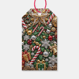 Ultimate 3D Christmas Gem Mosaic Gift Tags