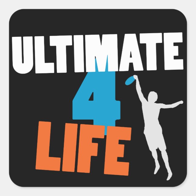 Ultimate 4 Life (dark) Sticker (Front)