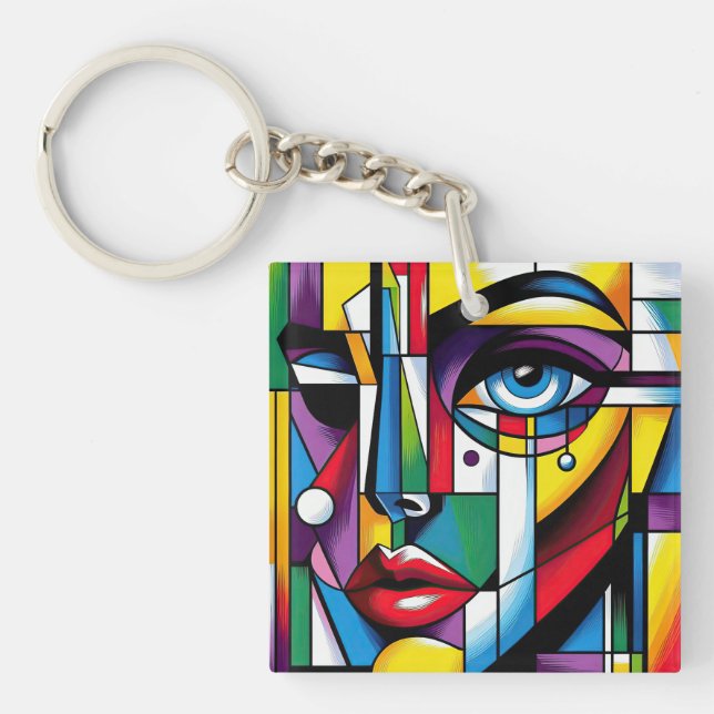  Ultimate Abstract Celebration of Femininity Key Ring (Front)