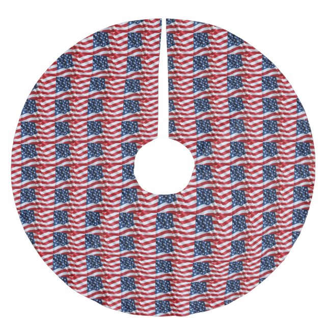 ULTIMATE "AMERICAN FLAG" TREE SKIRT (Front)