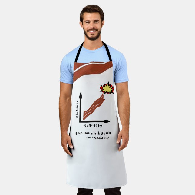 Ultimate Bacon Humour - Hilarious Chef Bacon Puns Apron (Worn)