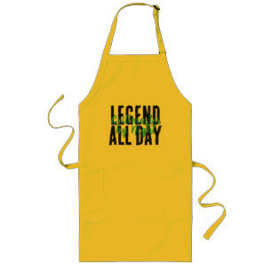Ultimate BBQ King   Grillmaster Gift   Funny Quote Long Apron