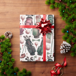 Ultimate Birthday Golf Party Wrapping Paper