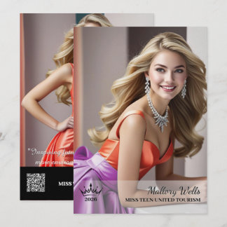 Ultimate Crown Pageant Autograph Card
