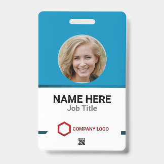 Ultimate Customisation: Employee Photo Logo Barcod ID Badge