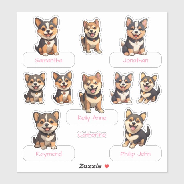Ultimate Cute Black Shiba Inu Puppy Collection (Sheet)