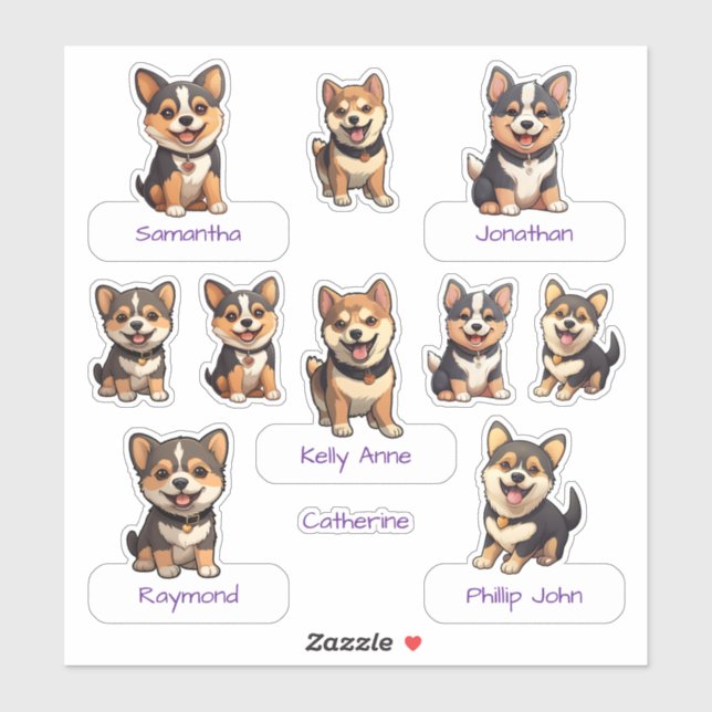 Ultimate Cute Black Shiba Inu Puppy Collection (Sheet)
