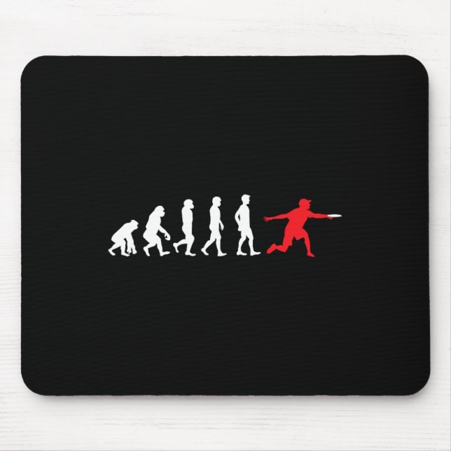Ultimate Disc Flying Evolution Friskee Sports Play Mouse Mat (Front)