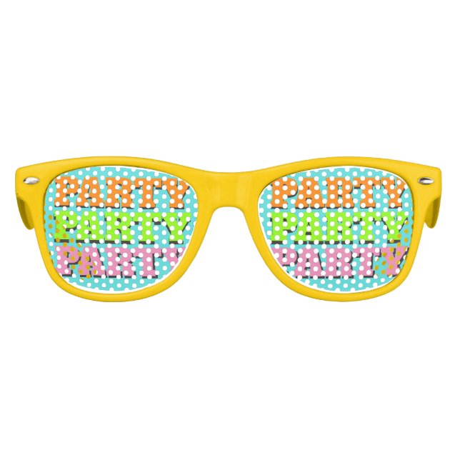 Ultimate Eighties "PARTY" Sunglasses (Front)