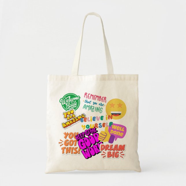 Ultimate Encouragement Collage Tote Bag (Front)