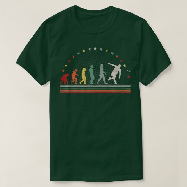 Ultimate Evolution Retro Frisbee Disc Golf Hobby U T-Shirt (Design Front)