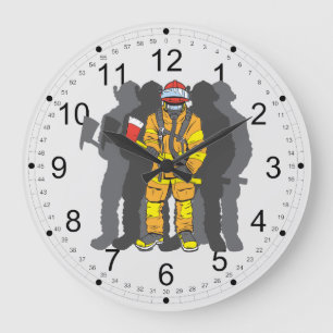 Ultimate Firefighter Large Clock