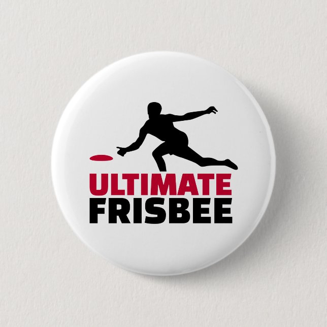 Ultimate Frisbee 6 Cm Round Badge (Front)