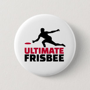 Ultimate Frisbee 6 Cm Round Badge