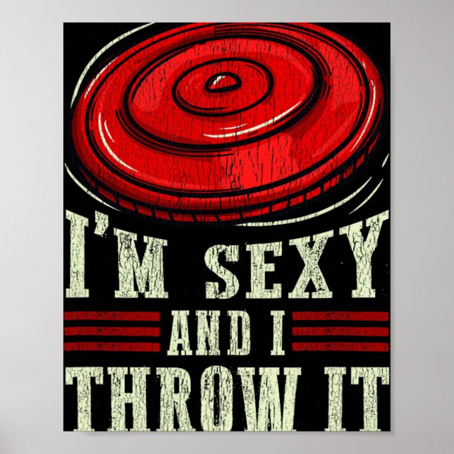 Ultimate Frisbee And Disc Golf Sport Gift  Poster (Front)