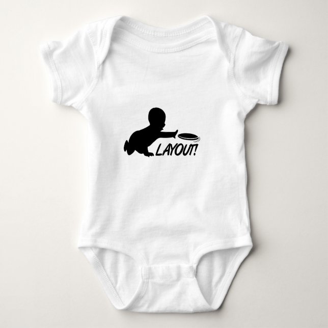Ultimate Frisbee baby layout Bodysuit (Front)
