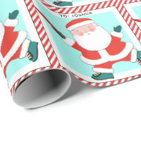 Ultimate Frisbee Christmas gift wrapping paper
