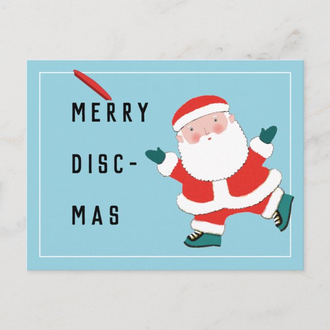 Ultimate Frisbee Christmas Holiday Cards (Front)