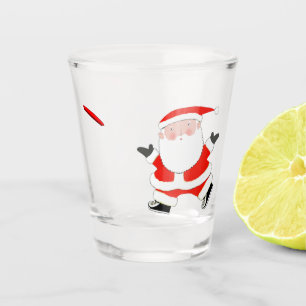 Ultimate Frisbee Christmas Shot Glass