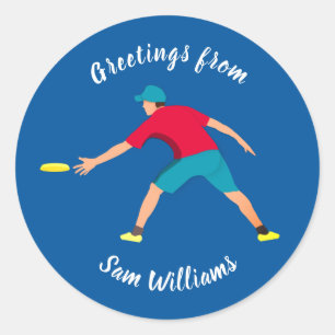 Ultimate Frisbee Classic Round Sticker