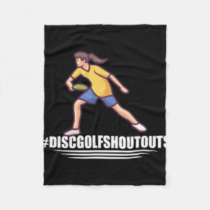 Ultimate Frisbee Disc Golf #discgolfshoutouts  Fleece Blanket
