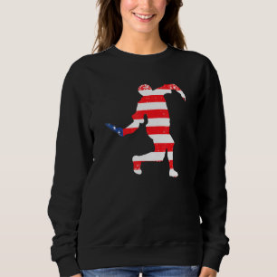 Ultimate Frisbee Disc Golf Player Grunge American Sweatshirt