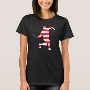 Ultimate Frisbee Disc Golf Player Grunge American T-Shirt